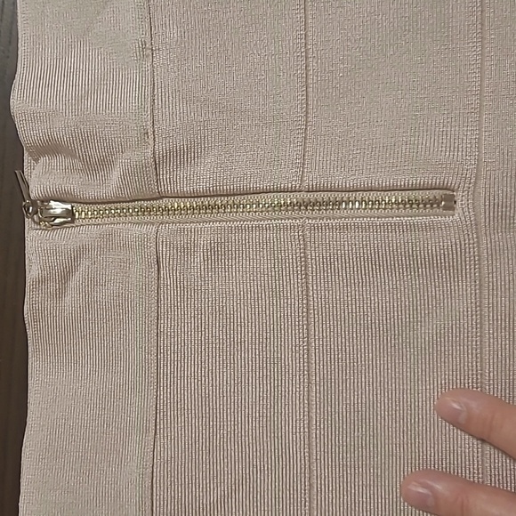 Bebe beige bandage skirt S - Picture 3 of 5